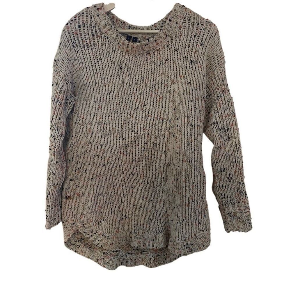 Moon and Madison speckled sweater scoop neck large